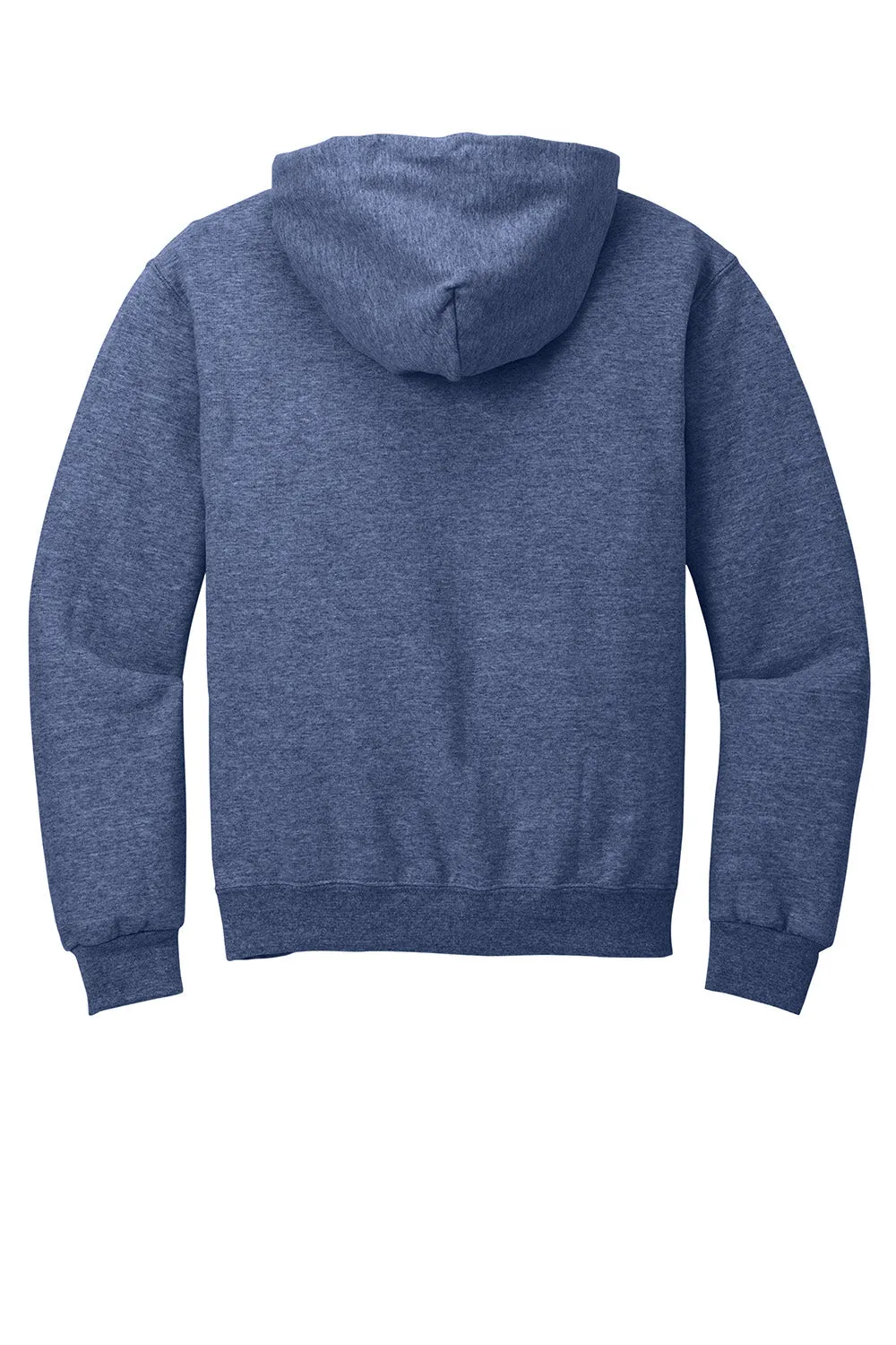 Jerzees Mens NuBlend Pill Resistant Fleece Hooded Sweatshirt Hoodie w/ Pouch Pocket - Vintage Heather Blue