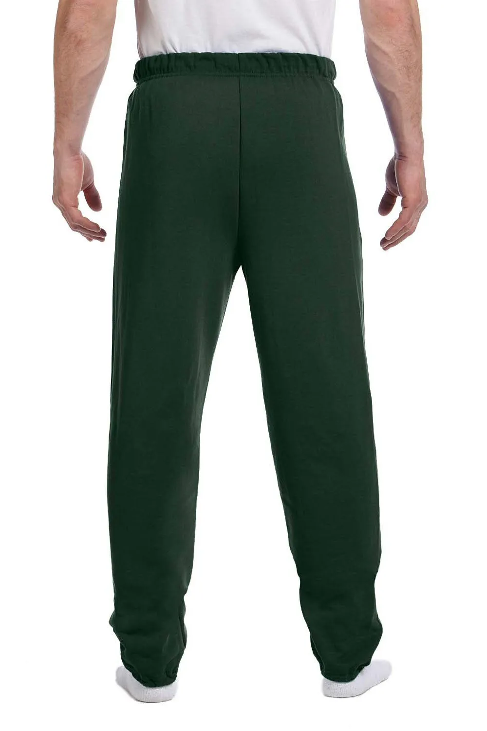 Jerzees Mens NuBlend Pill Resistant Fleece Sweatpants - Forest Green