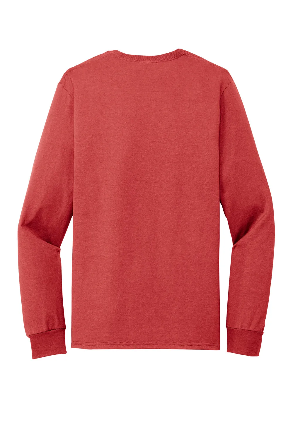 Jerzees Mens Premium Blend Moisture Wicking Long Sleeve Crewneck T-Shirt - True Red
