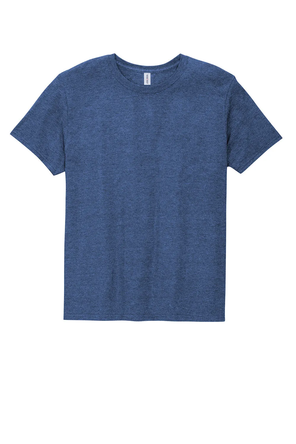 Jerzees Mens Premium Blend Moisture Wicking Short Sleeve Crewneck T-Shirt - Heather Retro Royal Blue