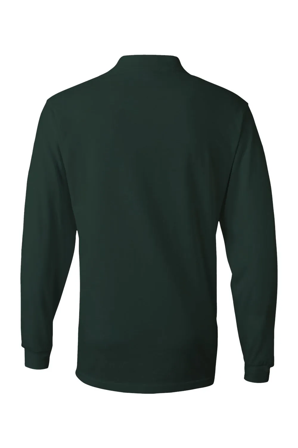 Jerzees Mens SpotShield Stain Resistant Long Sleeve Polo Shirt - Forest Green