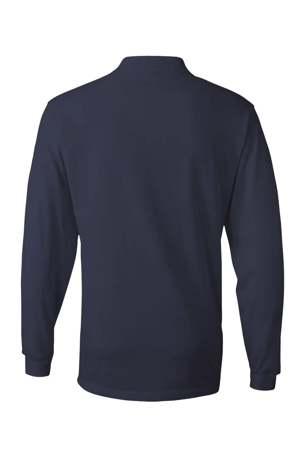 Jerzees Mens SpotShield Stain Resistant Long Sleeve Polo Shirt - Navy Blue