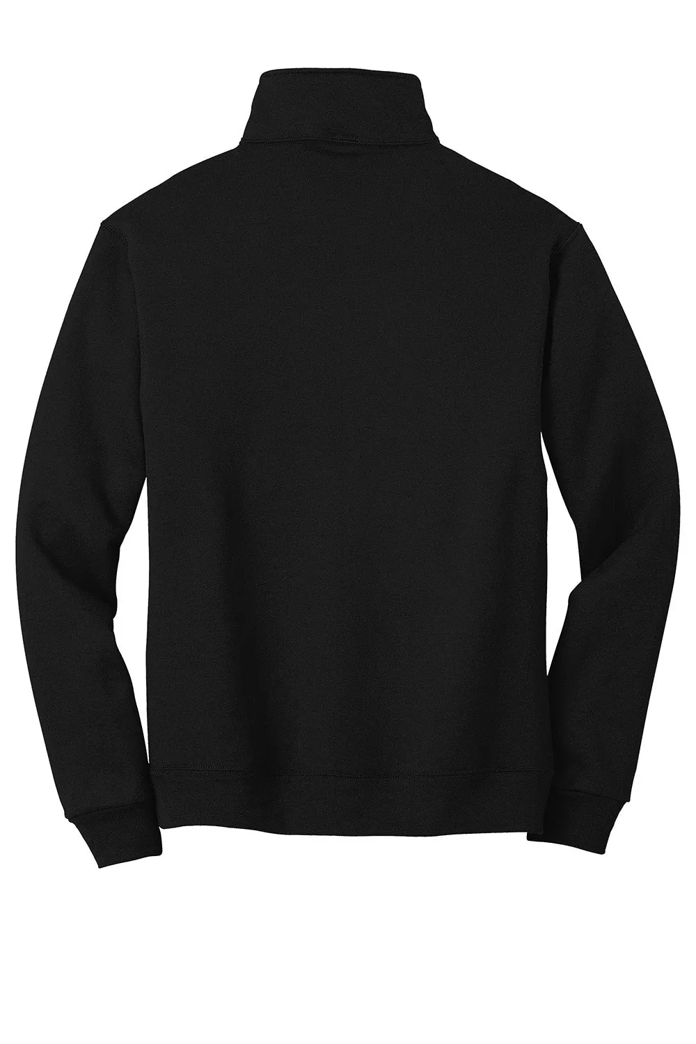 Jerzees Mens Super Sweats NuBlend Pill Resistant Fleece 1/4 Zip Sweatshirt - Black