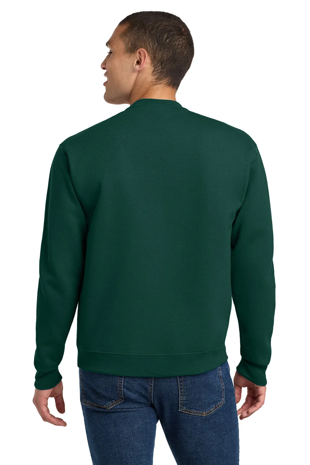 Jerzees Mens Super Sweats NuBlend Pill Resistant Fleece Crewneck Sweatshirt - Forest Green