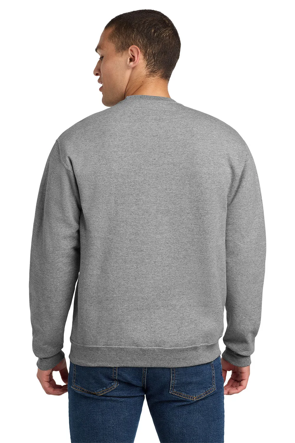Jerzees Mens Super Sweats NuBlend Pill Resistant Fleece Crewneck Sweatshirt - Oxford Grey