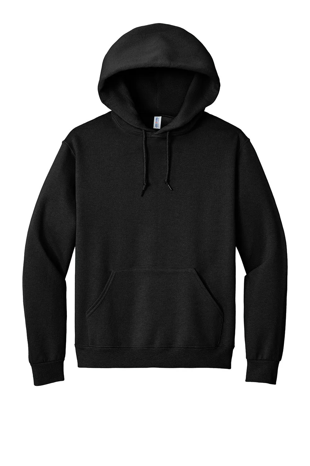 Jerzees Mens Super Sweats NuBlend Pill Resistant Fleece Hooded Sweatshirt Hoodie w/ Pouch Pocket - Black