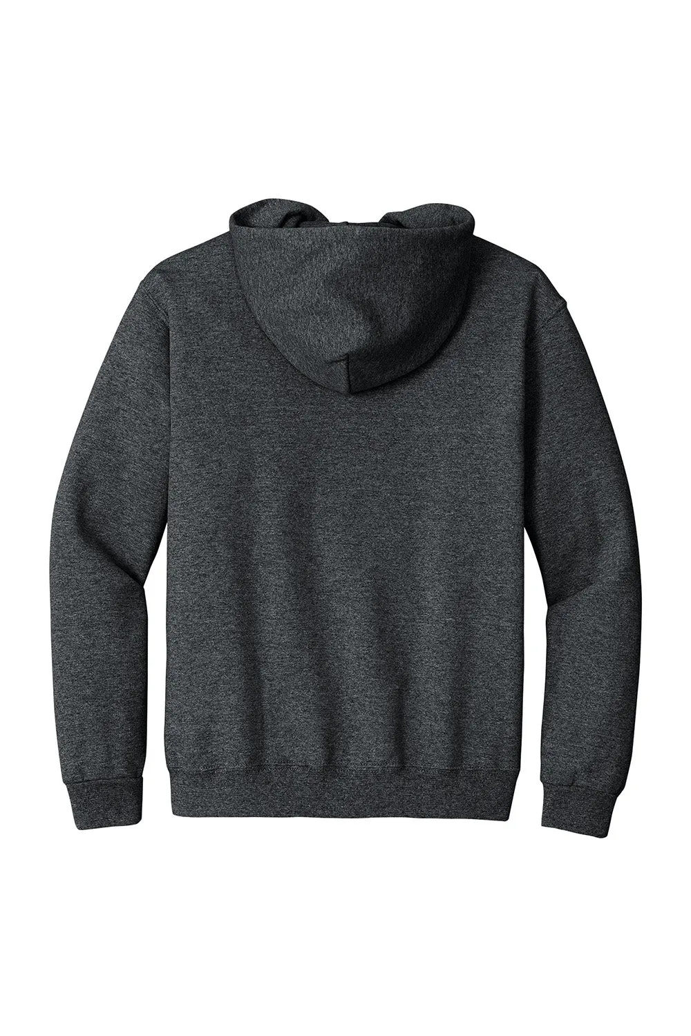 Jerzees Mens Super Sweats NuBlend Pill Resistant Fleece Hooded Sweatshirt Hoodie w/ Pouch Pocket - Heather Black