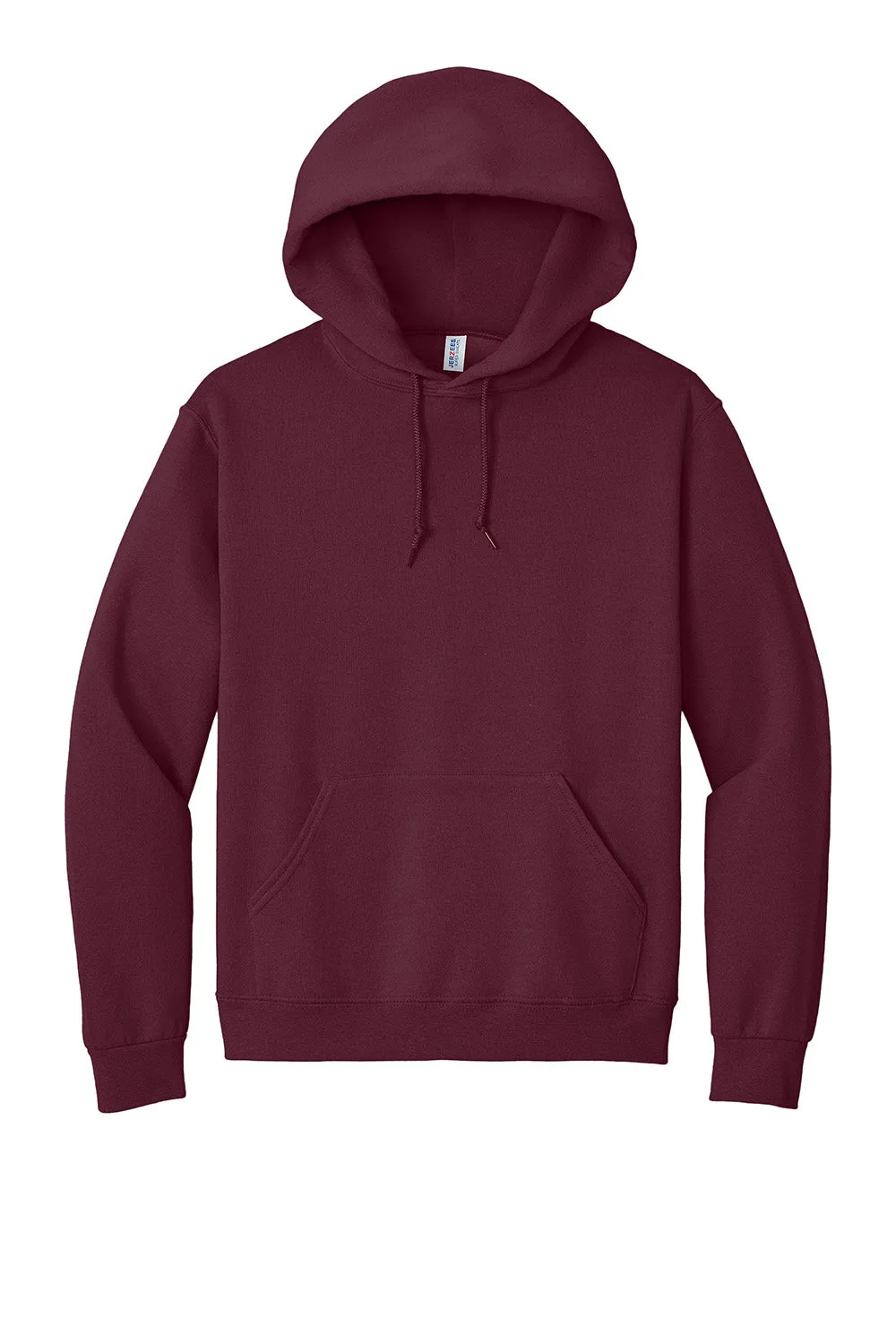Jerzees Mens Super Sweats NuBlend Pill Resistant Fleece Hooded Sweatshirt Hoodie w/ Pouch Pocket - Maroon