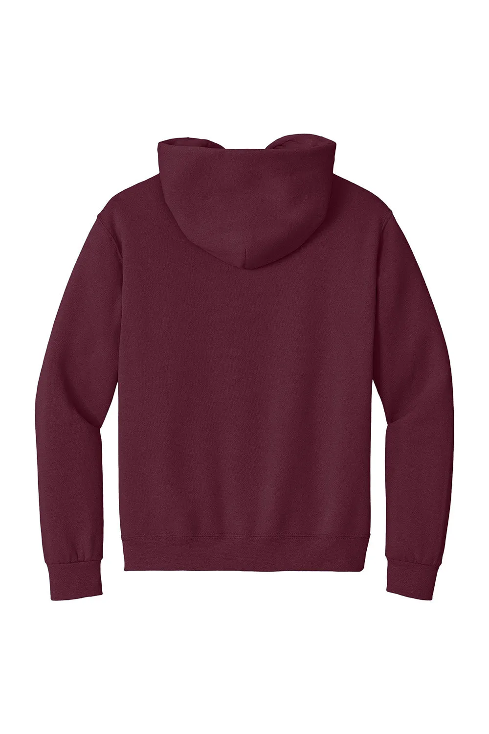 Jerzees Mens Super Sweats NuBlend Pill Resistant Fleece Hooded Sweatshirt Hoodie w/ Pouch Pocket - Maroon