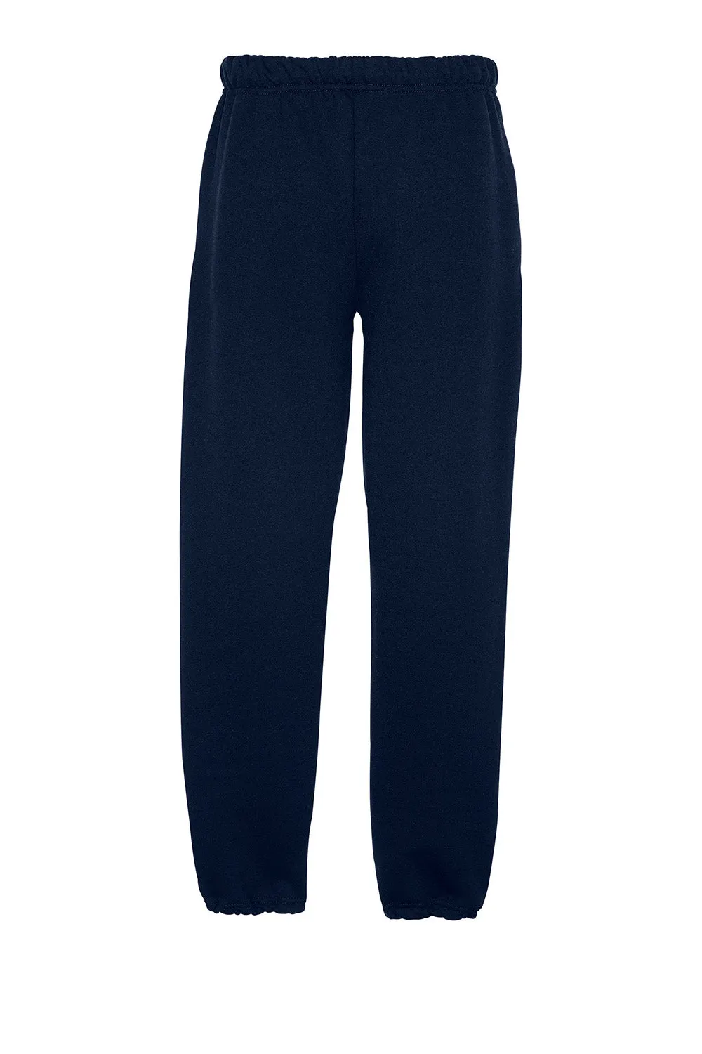 Jerzees Mens Super Sweats NuBlend Pill Resistant Fleece Sweatpants w/ Pockets - Navy Blue
