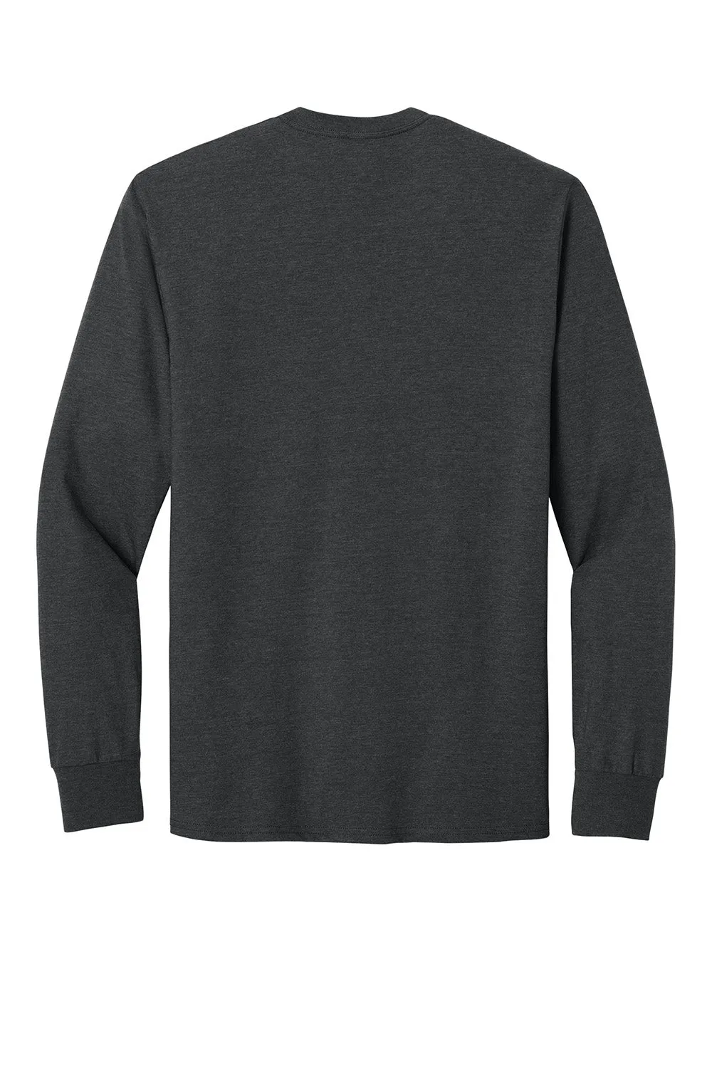 Jerzees Mens Ultimate Long Sleeve Crewneck T-Shirt - Heather Black Ink