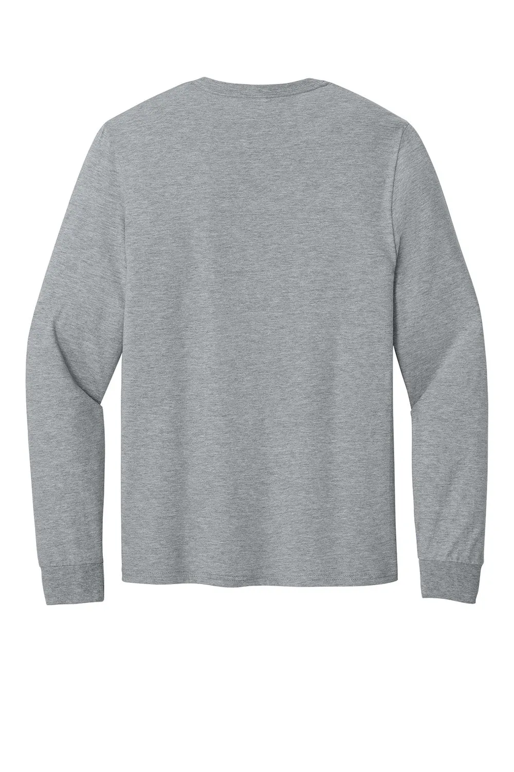 Jerzees Mens Ultimate Long Sleeve Crewneck T-Shirt - Heather Grey