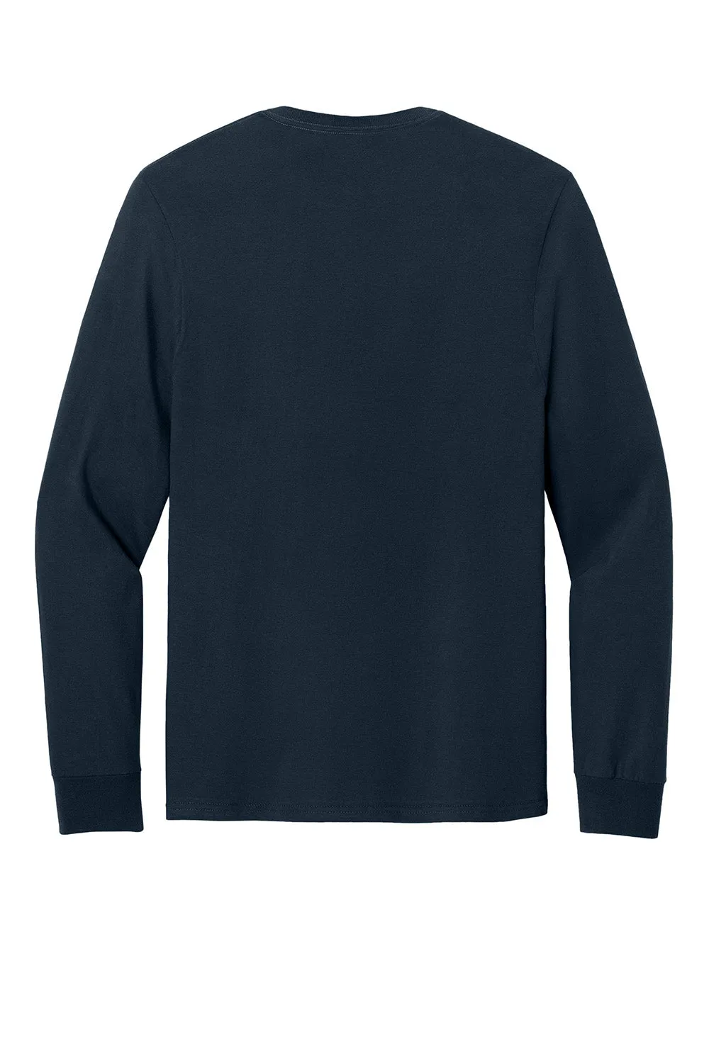 Jerzees Mens Ultimate Long Sleeve Crewneck T-Shirt - Navy Blue