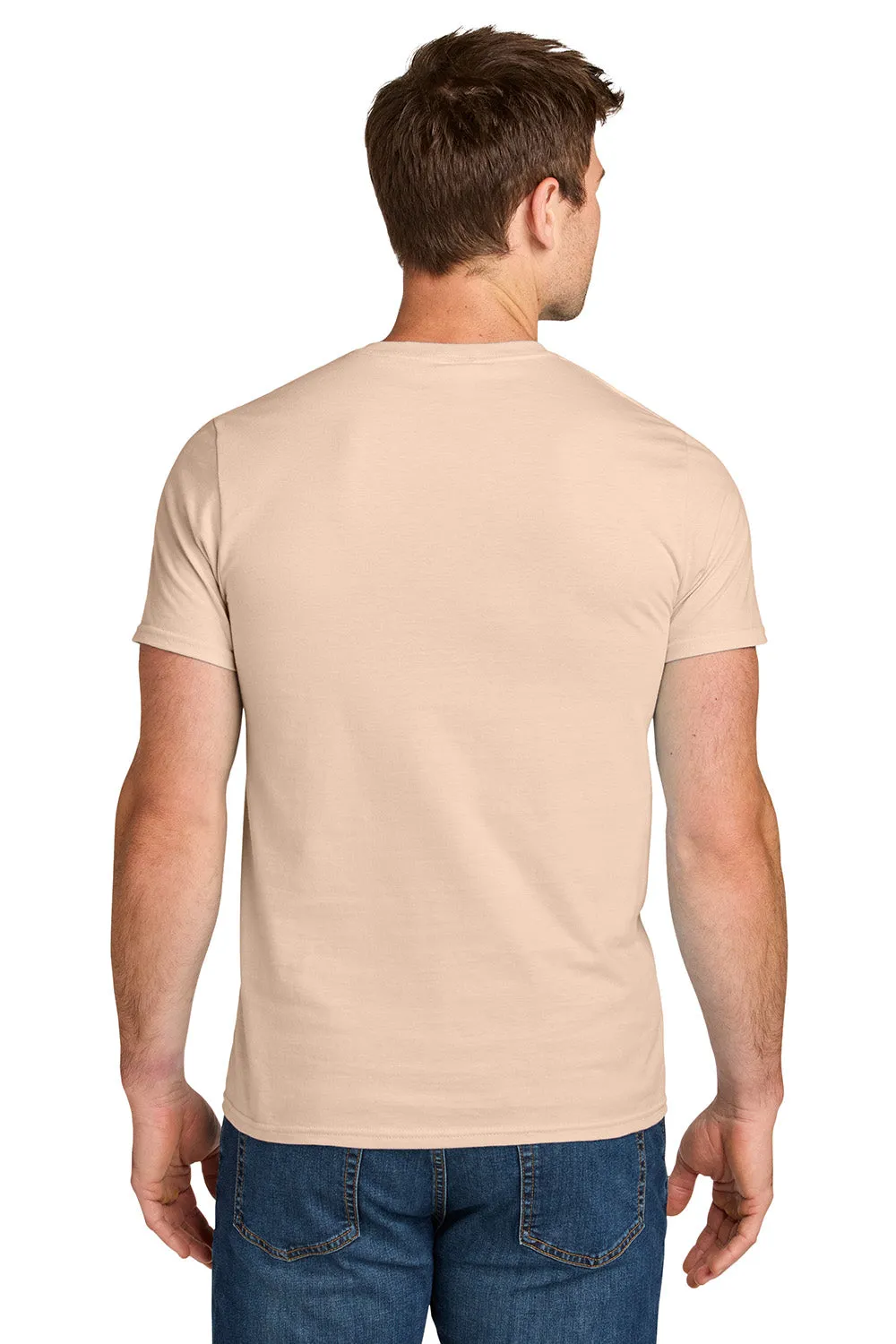 Jerzees Mens Ultimate Short Sleeve Crewneck T-Shirt - Blush Pink