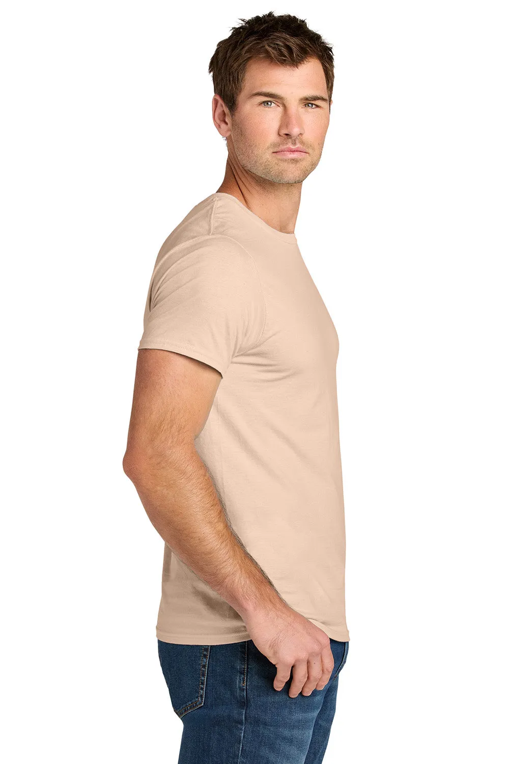 Jerzees Mens Ultimate Short Sleeve Crewneck T-Shirt - Blush Pink