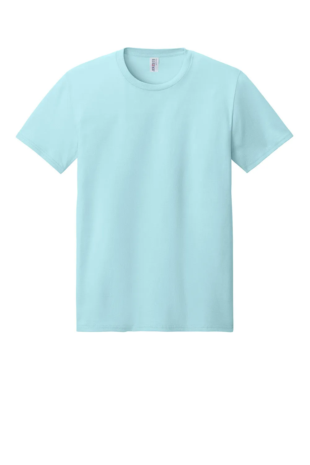 Jerzees Mens Ultimate Short Sleeve Crewneck T-Shirt - Breezy Blue