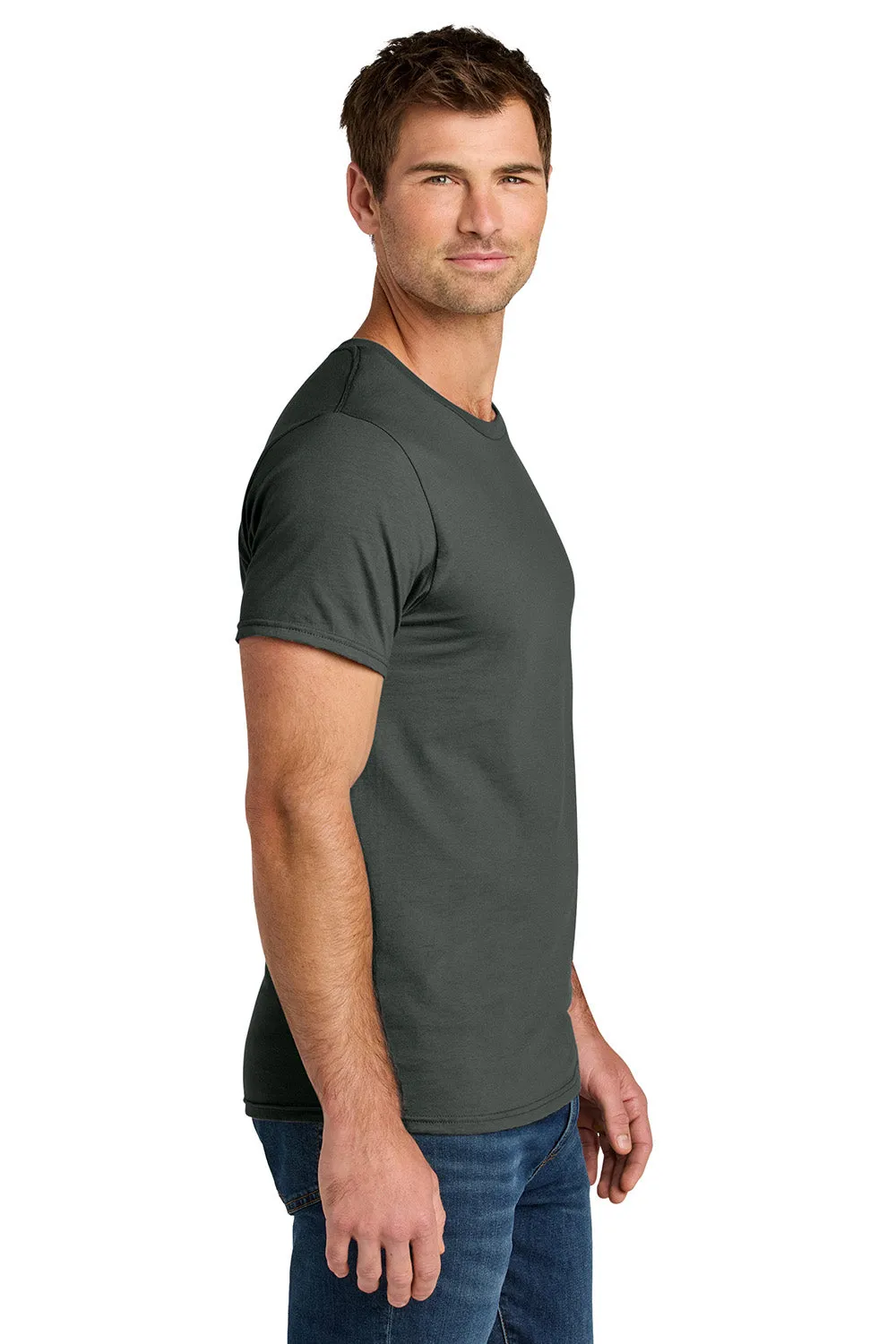 Jerzees Mens Ultimate Short Sleeve Crewneck T-Shirt - Charcoal Grey