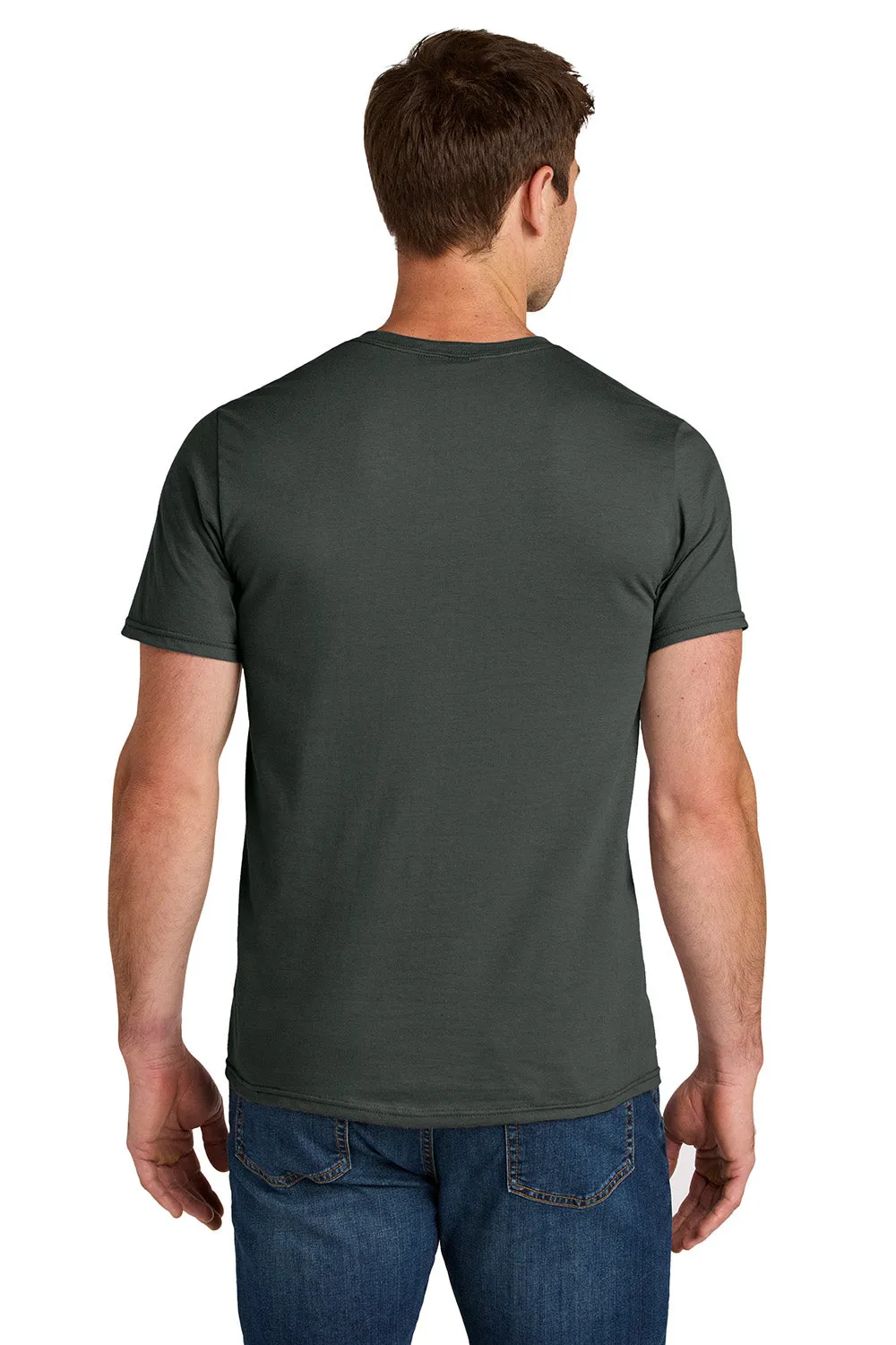 Jerzees Mens Ultimate Short Sleeve Crewneck T-Shirt - Charcoal Grey