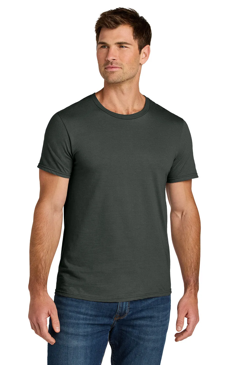 Jerzees Mens Ultimate Short Sleeve Crewneck T-Shirt - Charcoal Grey