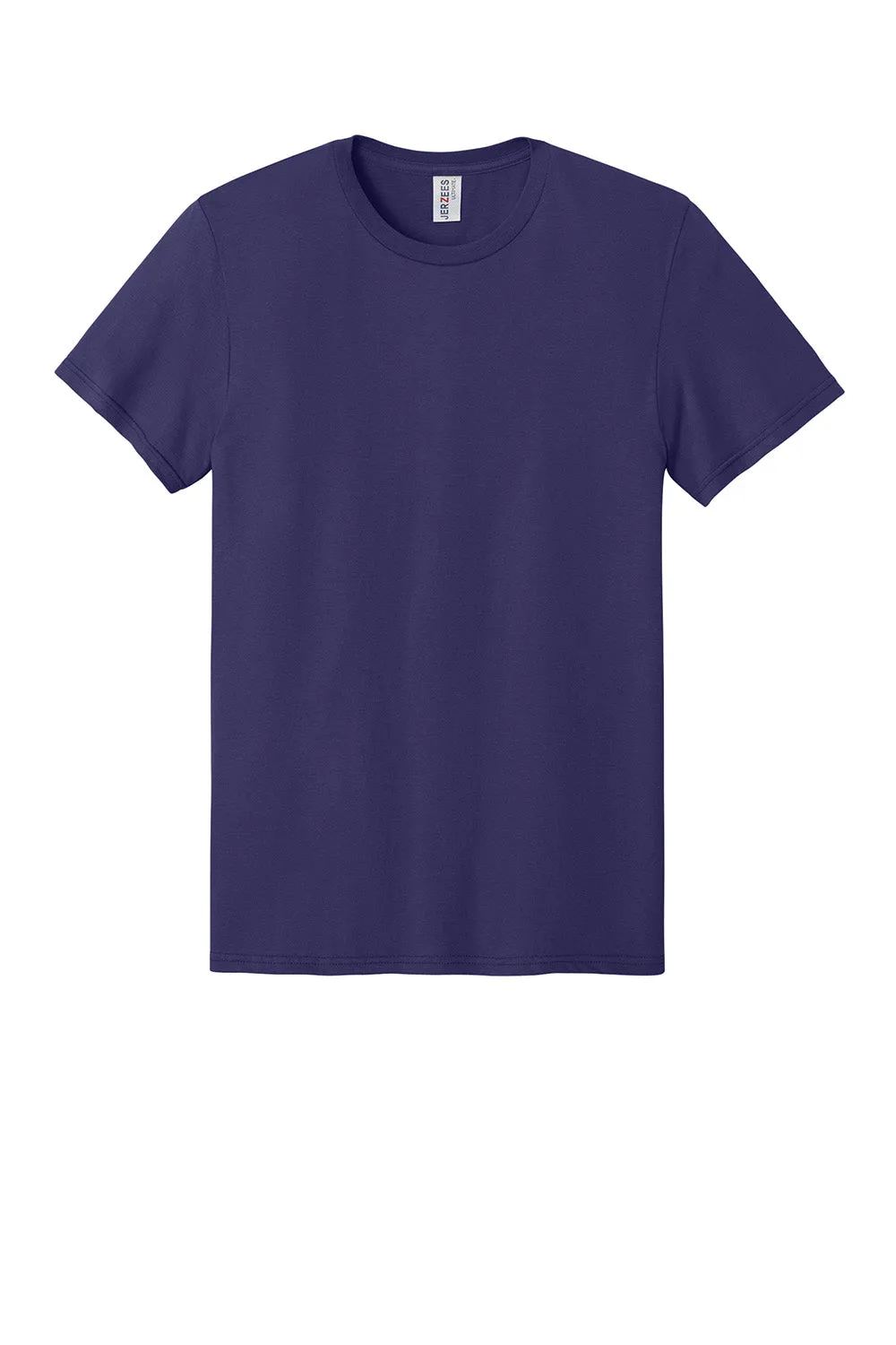 Jerzees Mens Ultimate Short Sleeve Crewneck T-Shirt - Deep Purple