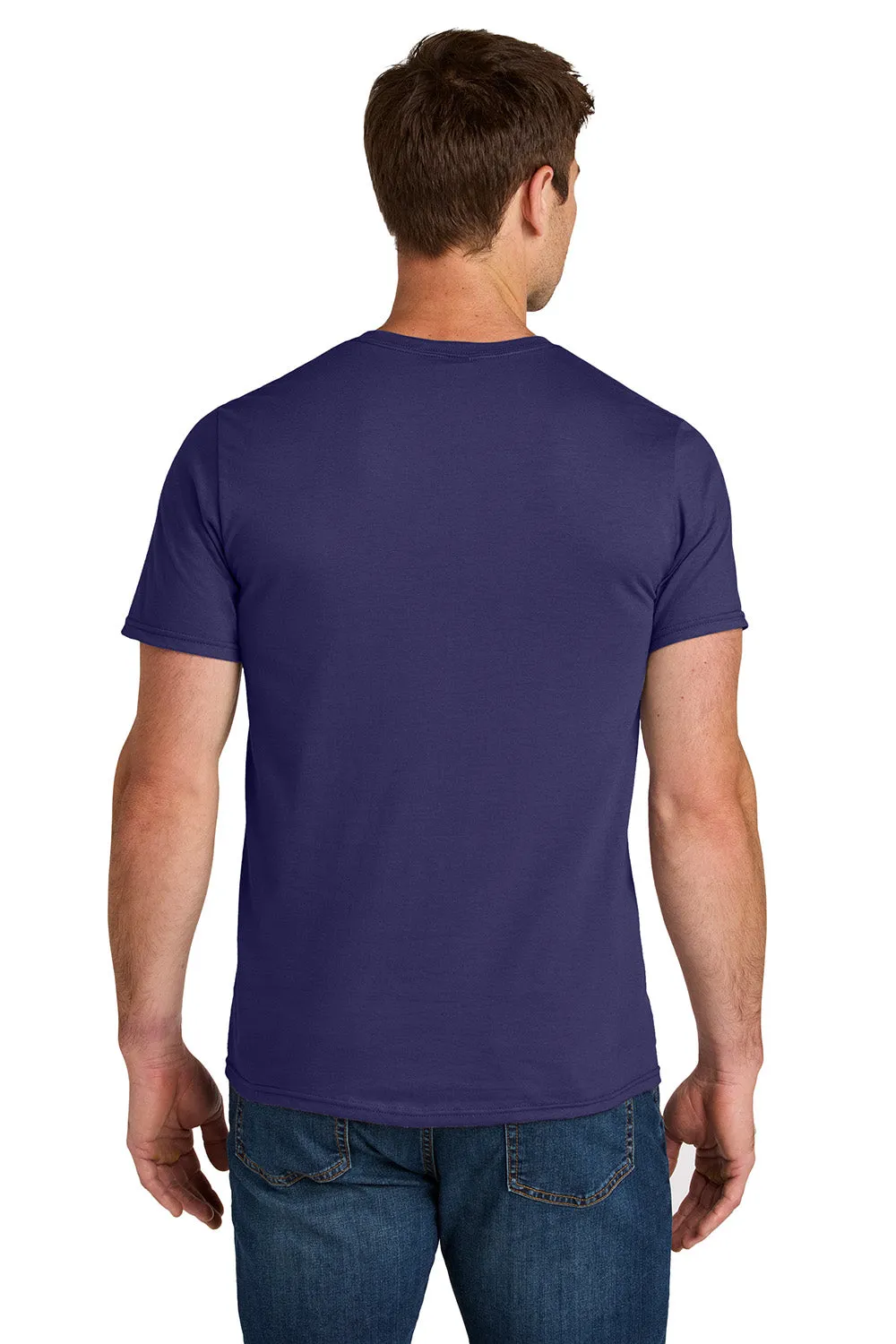 Jerzees Mens Ultimate Short Sleeve Crewneck T-Shirt - Deep Purple