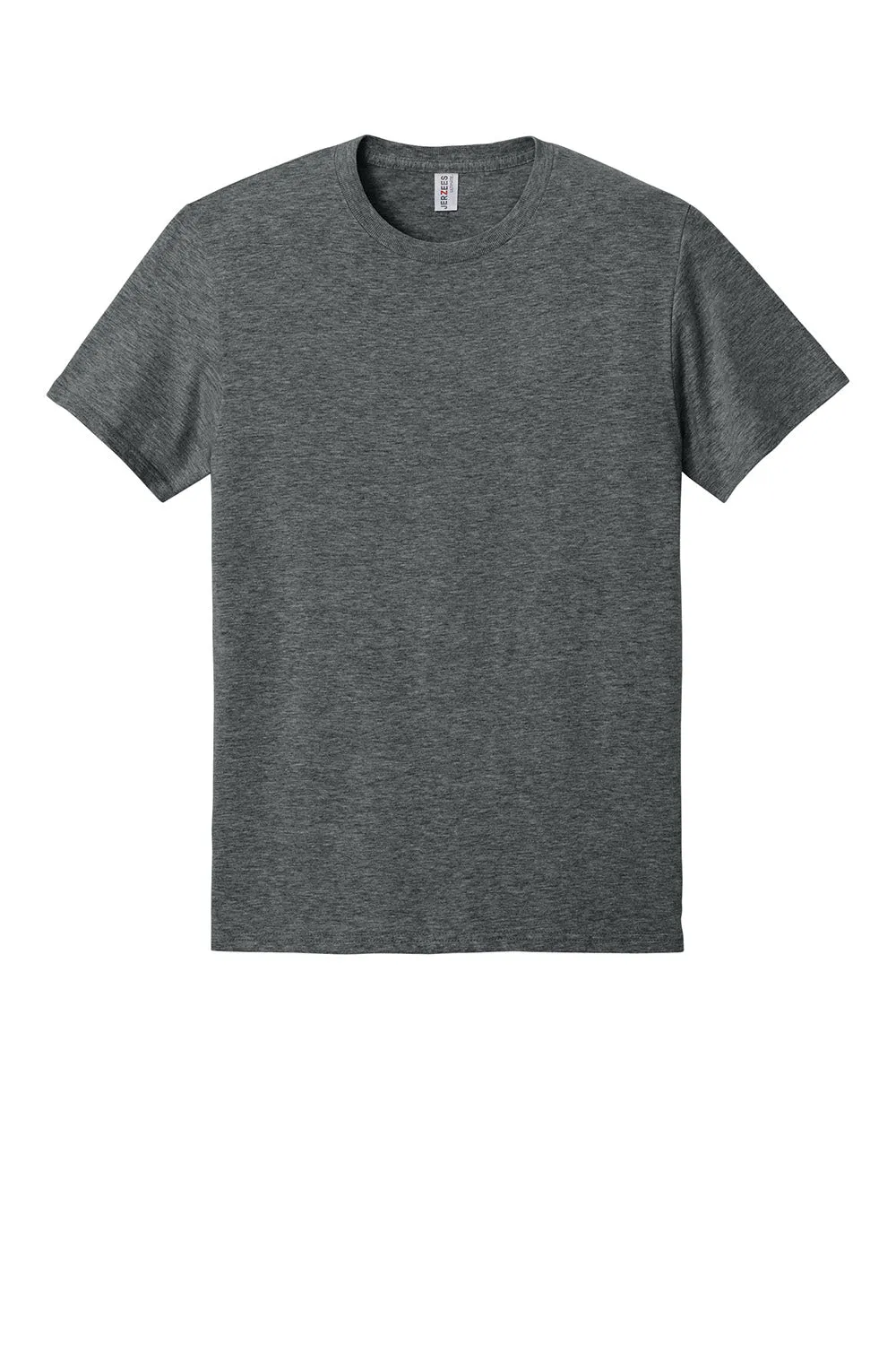 Jerzees Mens Ultimate Short Sleeve Crewneck T-Shirt - Heather Charcoal Grey