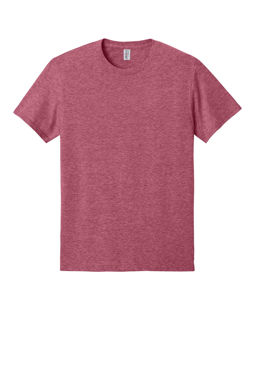 Jerzees Mens Ultimate Short Sleeve Crewneck T-Shirt - Heather Raspberry Pink