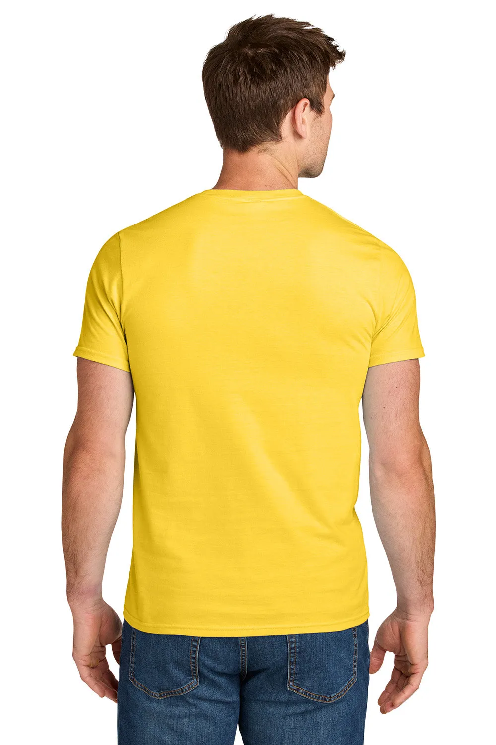 Jerzees Mens Ultimate Short Sleeve Crewneck T-Shirt - Island Yellow