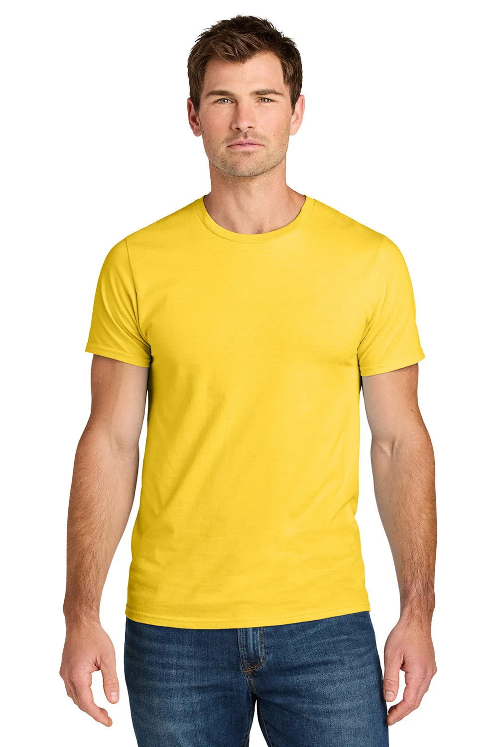 Jerzees Mens Ultimate Short Sleeve Crewneck T-Shirt - Island Yellow