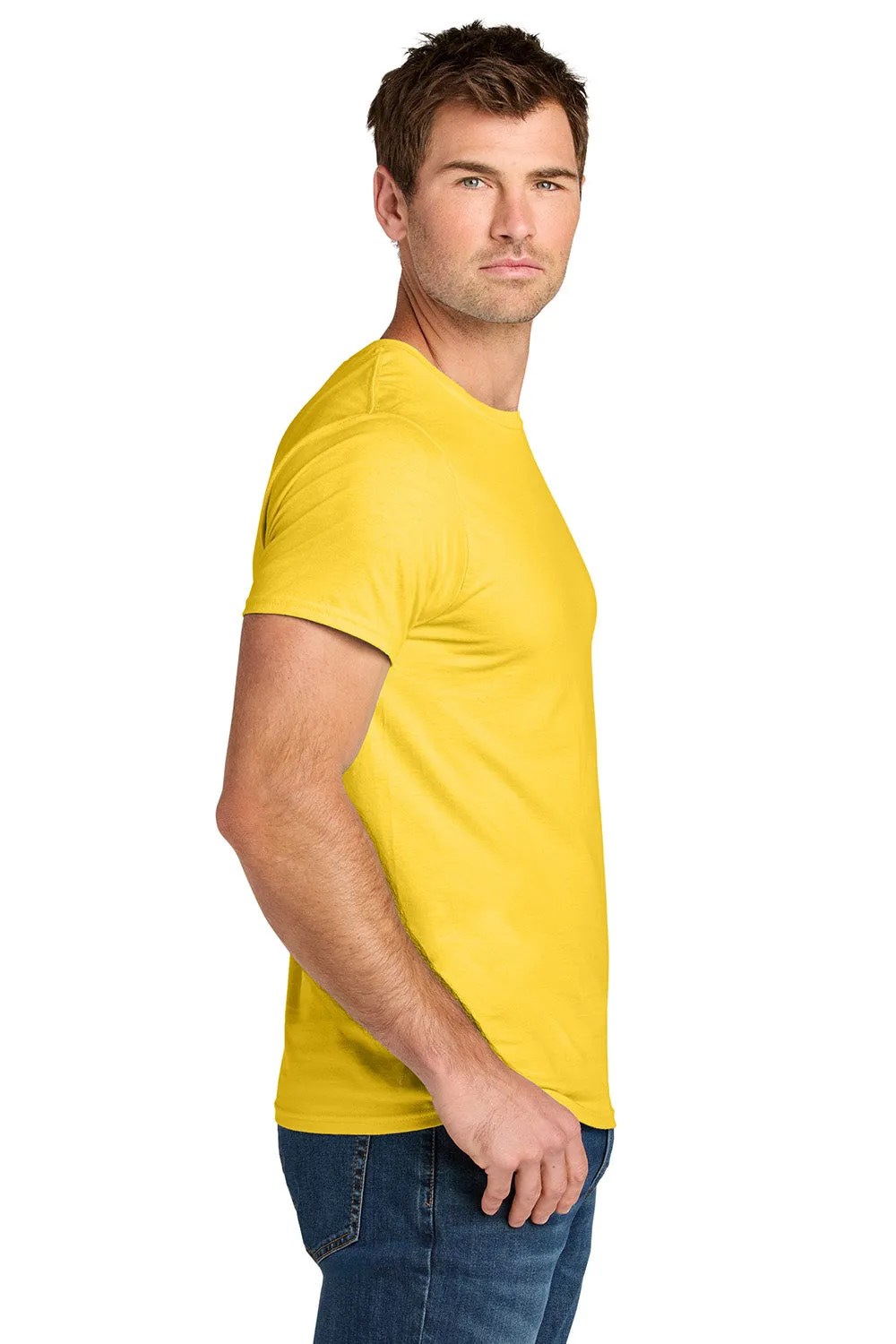 Jerzees Mens Ultimate Short Sleeve Crewneck T-Shirt - Island Yellow