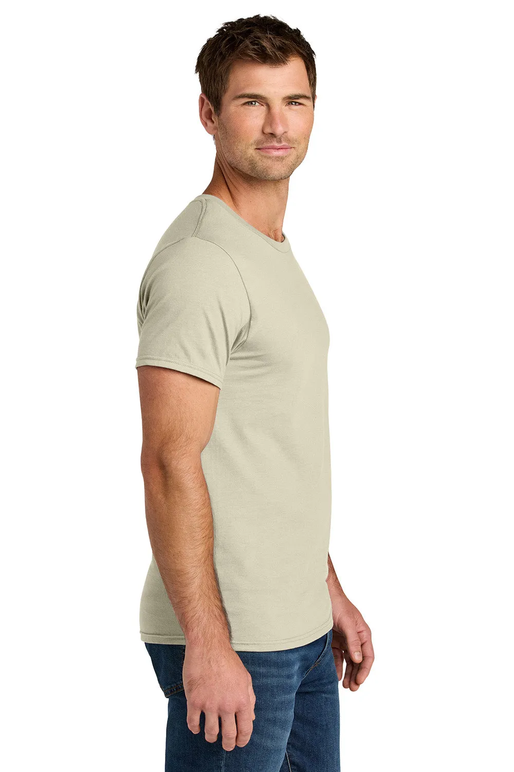 Jerzees Mens Ultimate Short Sleeve Crewneck T-Shirt - Putty Brown