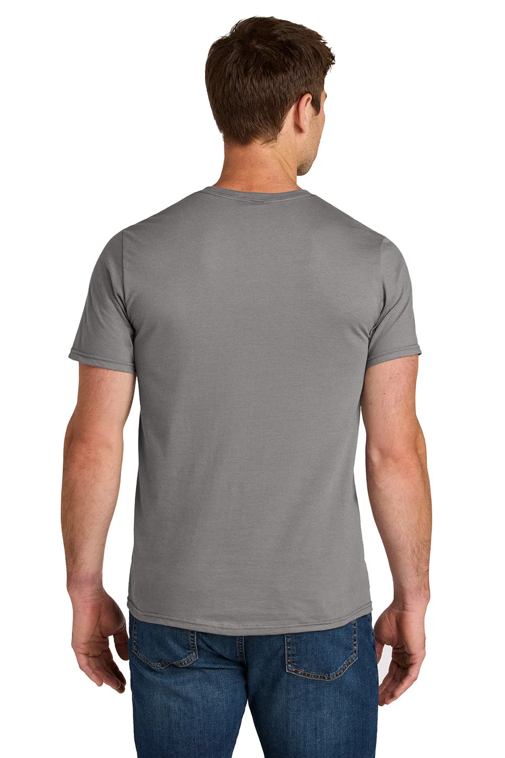 Jerzees Mens Ultimate Short Sleeve Crewneck T-Shirt - Rock Grey