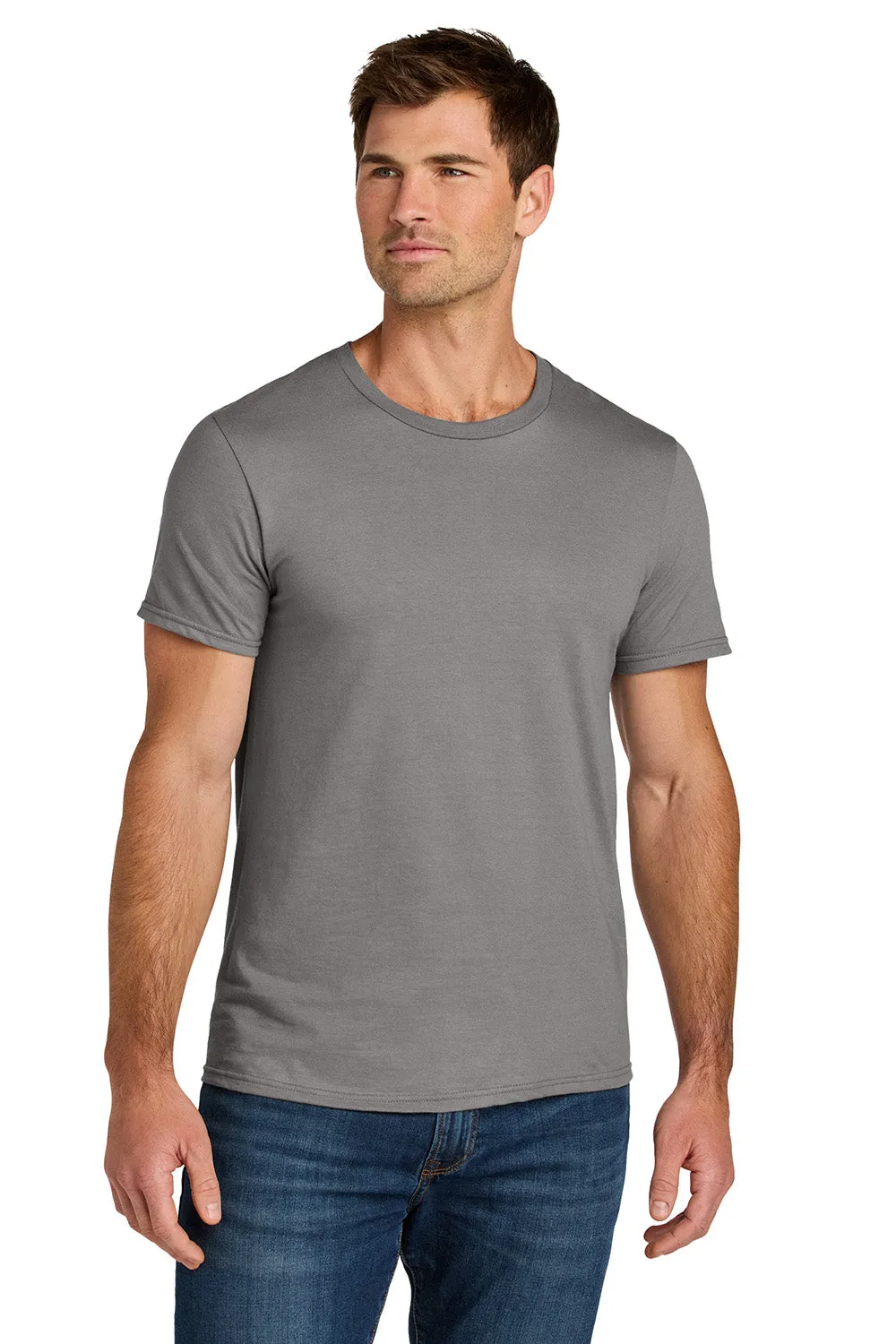 Jerzees Mens Ultimate Short Sleeve Crewneck T-Shirt - Rock Grey