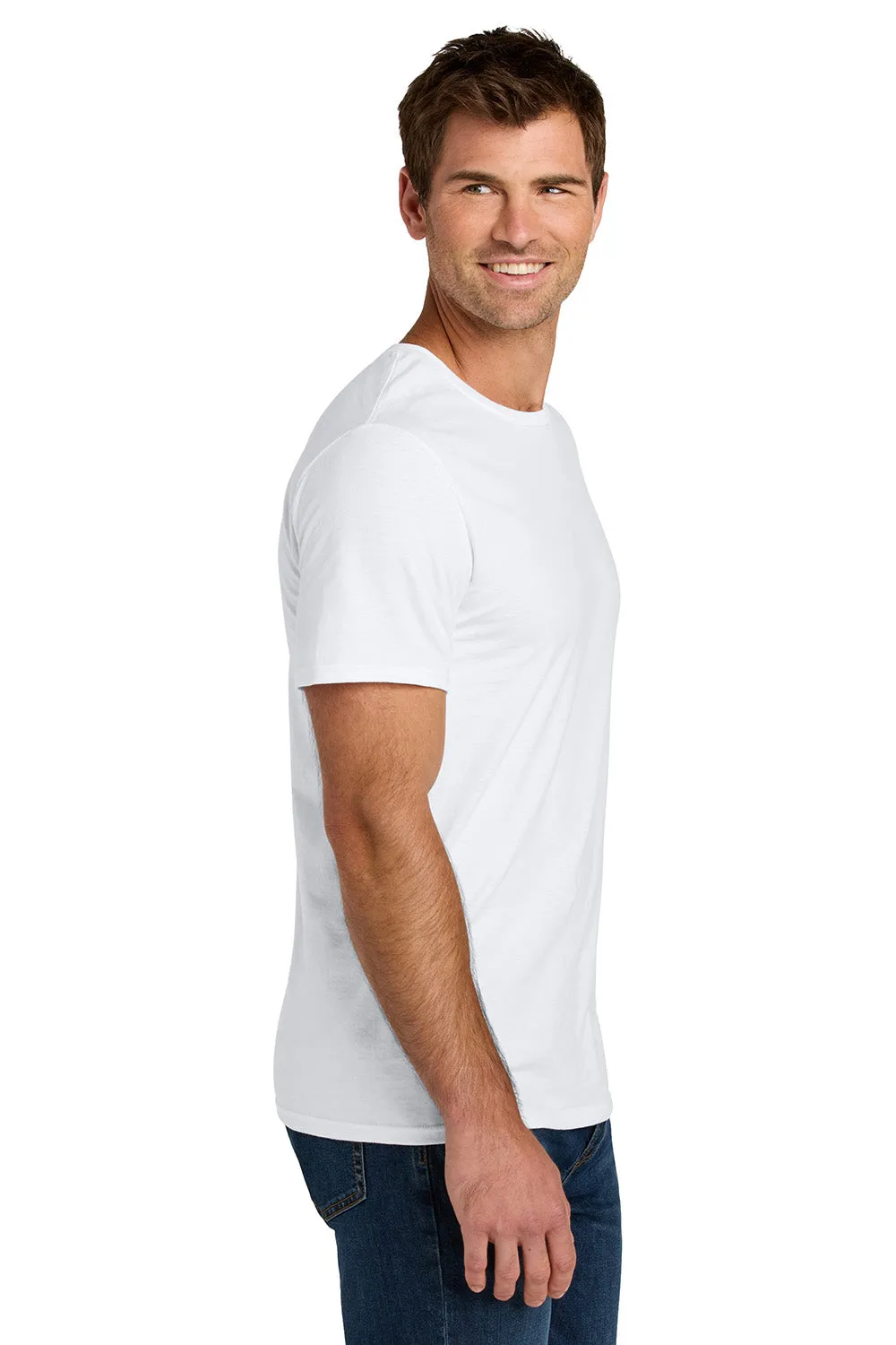 Jerzees Mens Ultimate Short Sleeve Crewneck T-Shirt - White