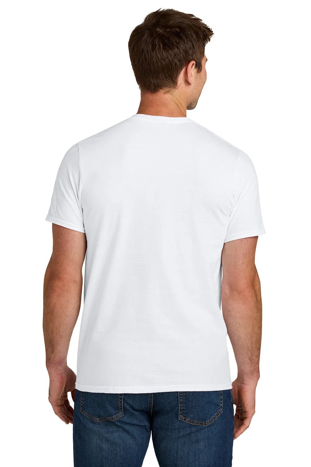 Jerzees Mens Ultimate Short Sleeve Crewneck T-Shirt - White