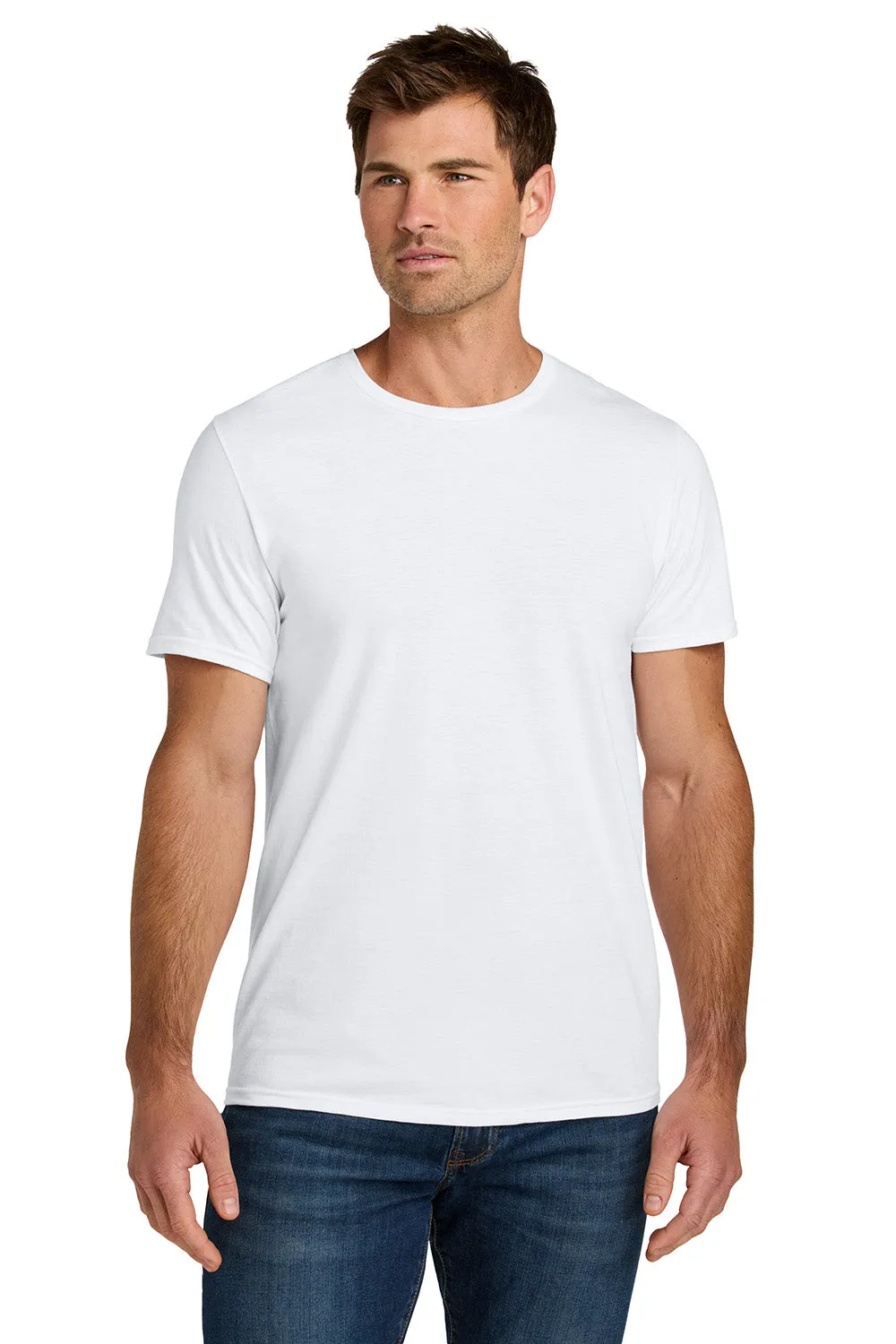 Jerzees Mens Ultimate Short Sleeve Crewneck T-Shirt - White