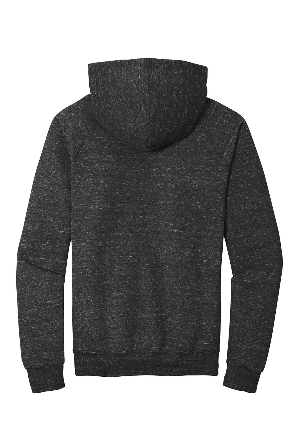 Jerzees Mens Vintage Snow French Terry Hooded Sweatshirt Hoodie w/ Pouch Pocket - Heather Black