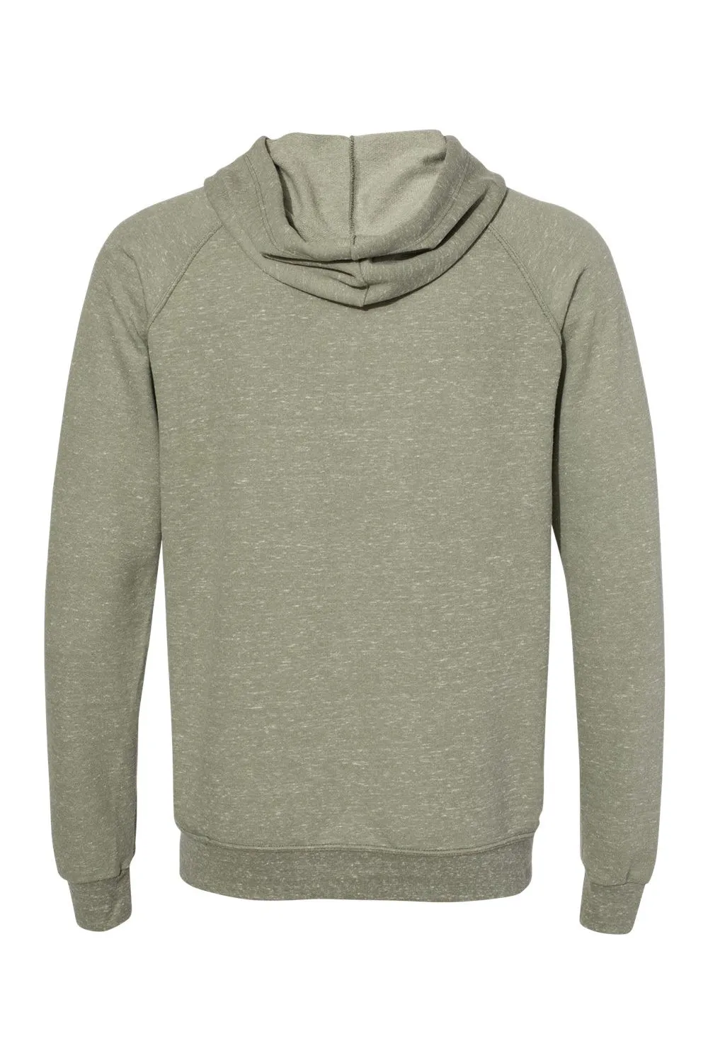 Jerzees Mens Vintage Snow French Terry Hooded Sweatshirt Hoodie w/ Pouch Pocket - Heather Military Green