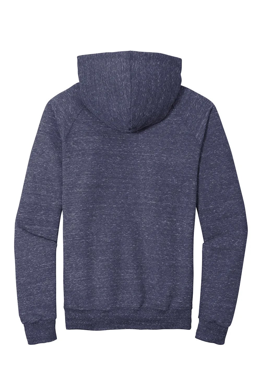 Jerzees Mens Vintage Snow French Terry Hooded Sweatshirt Hoodie w/ Pouch Pocket - Heather Navy Blue