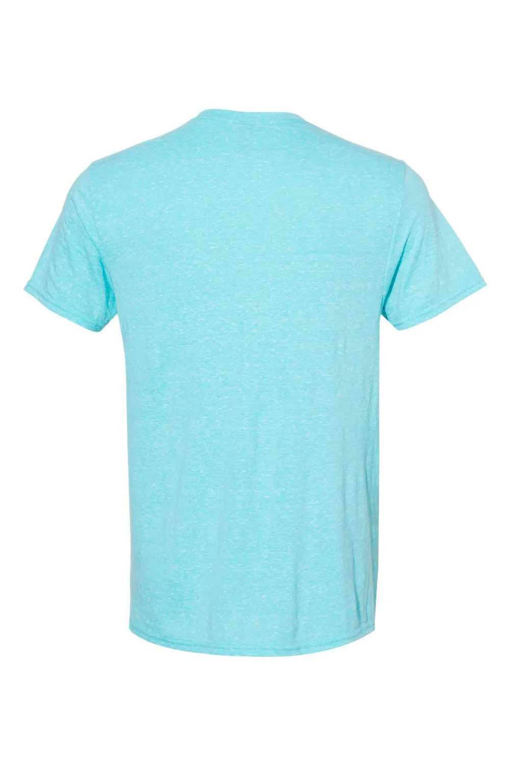 Jerzees Mens Vintage Snow Short Sleeve Crewneck T-Shirt - Heather Caribbean Blue