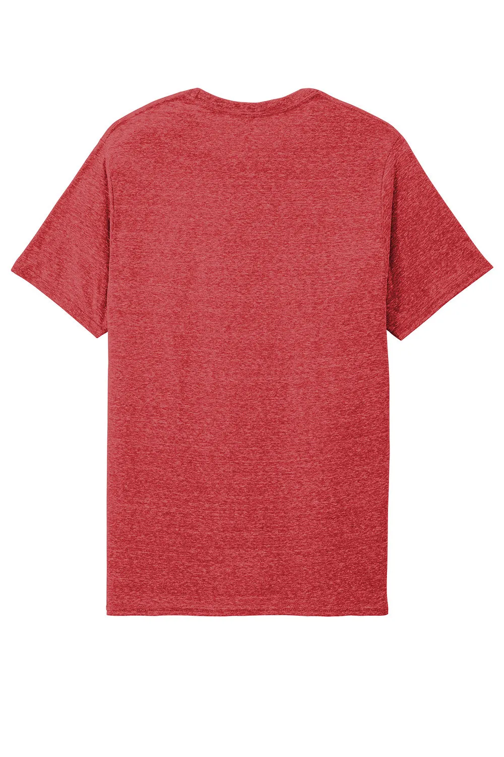 Jerzees Mens Vintage Snow Short Sleeve Crewneck T-Shirt - Heather Red - Closeout