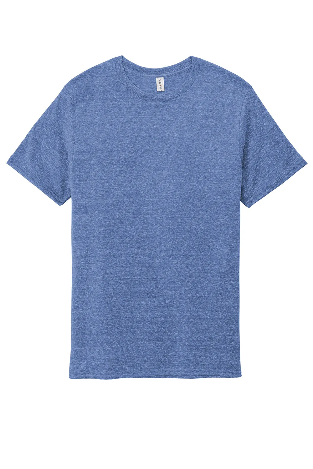 Jerzees Mens Vintage Snow Short Sleeve Crewneck T-Shirt - Heather Royal Blue - Closeout