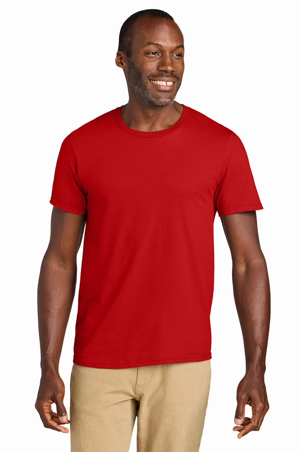 Jerzees Mens Classics Short Sleeve Crewneck T-Shirt - Fiery Red