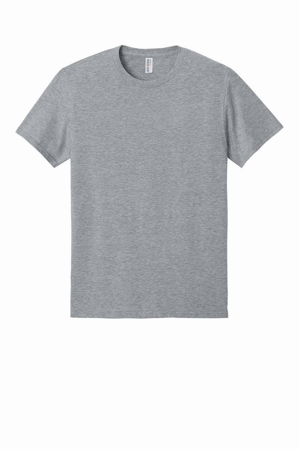 Jerzees Mens Classics Short Sleeve Crewneck T-Shirt - Heather Grey