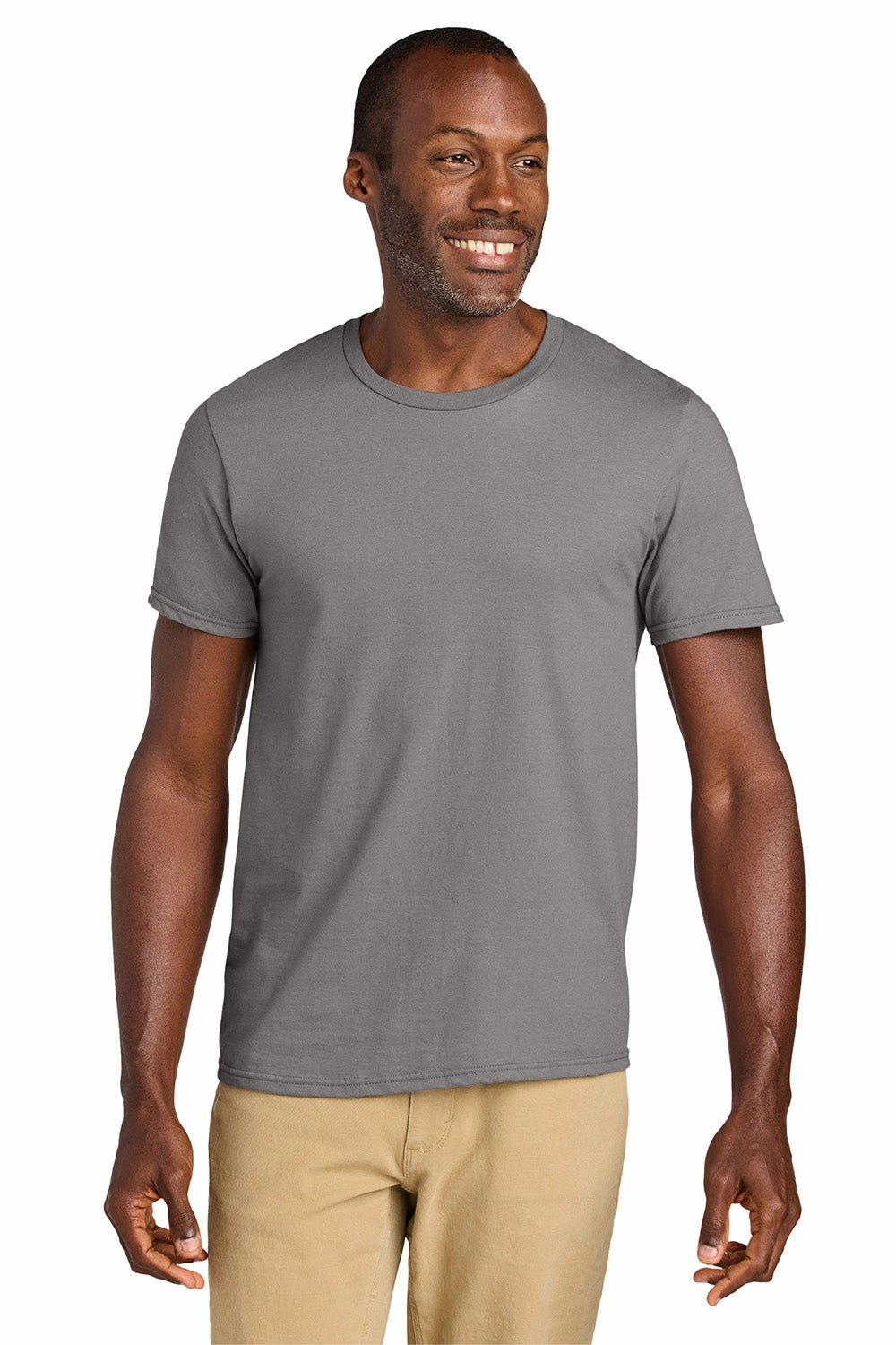 Jerzees Mens Classics Short Sleeve Crewneck T-Shirt - Rock Grey