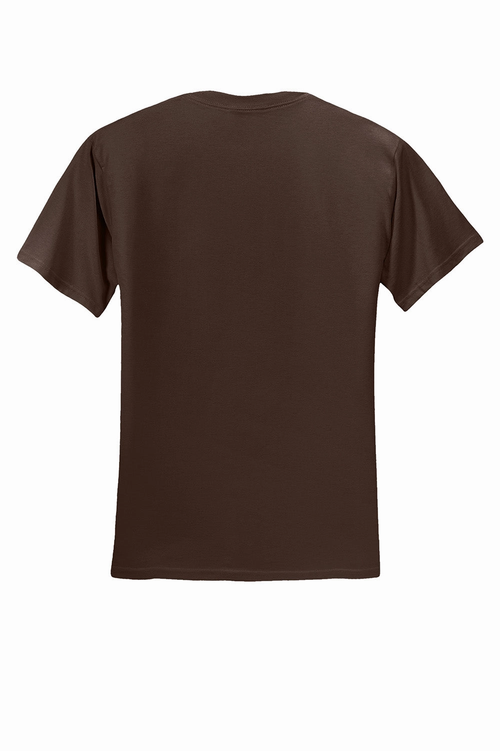 Jerzees Mens Dri-Power Moisture Wicking Short Sleeve Crewneck T-Shirt - Chocolate Brown