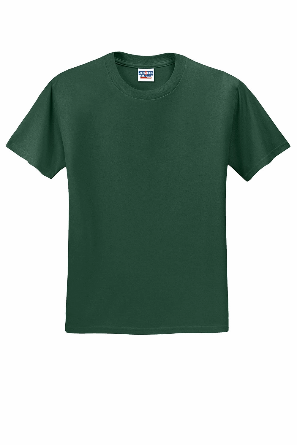 Jerzees Mens Dri-Power Moisture Wicking Short Sleeve Crewneck T-Shirt - Forest Green