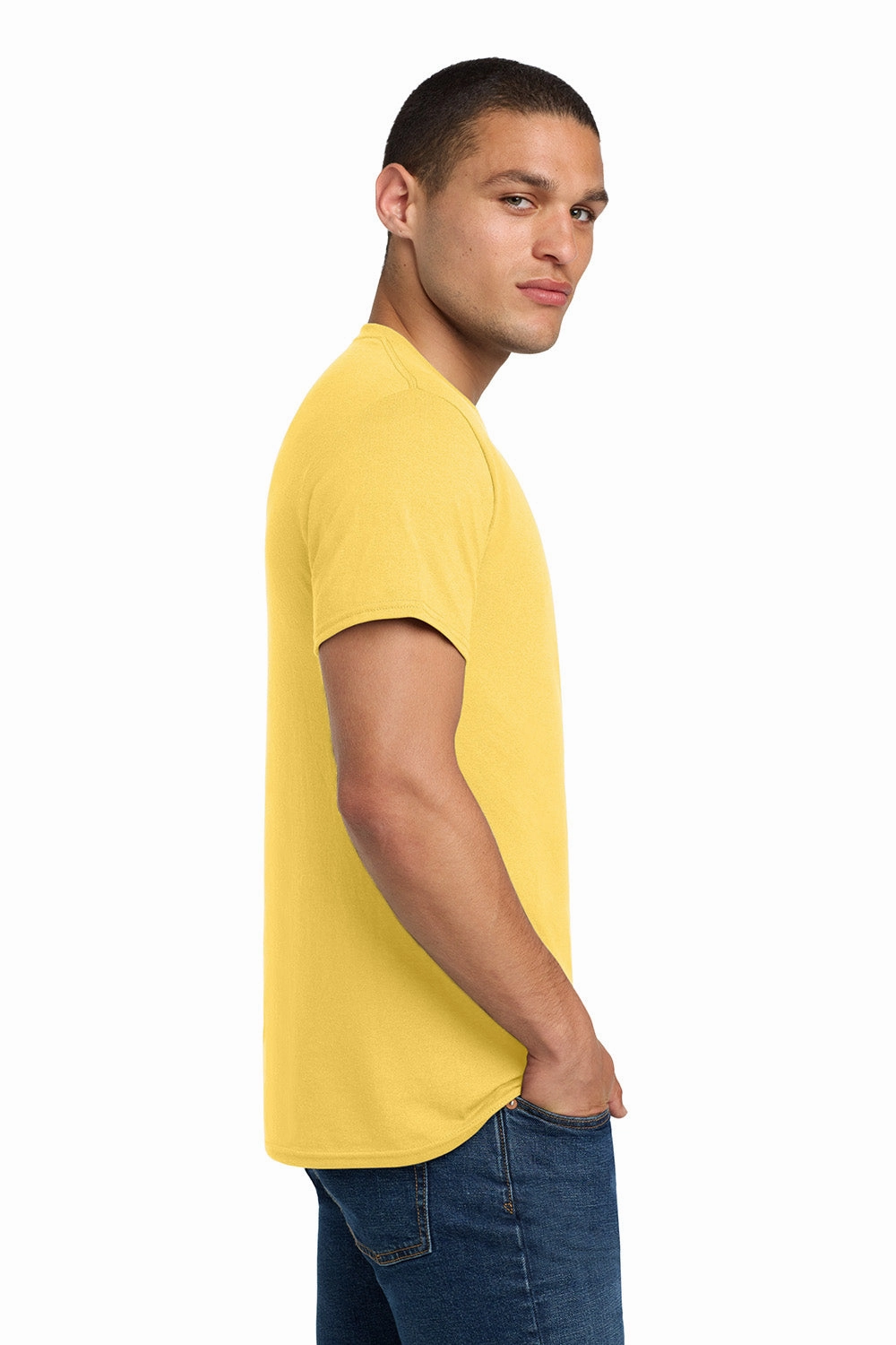 Jerzees Mens Dri-Power Moisture Wicking Short Sleeve Crewneck T-Shirt - Island Yellow
