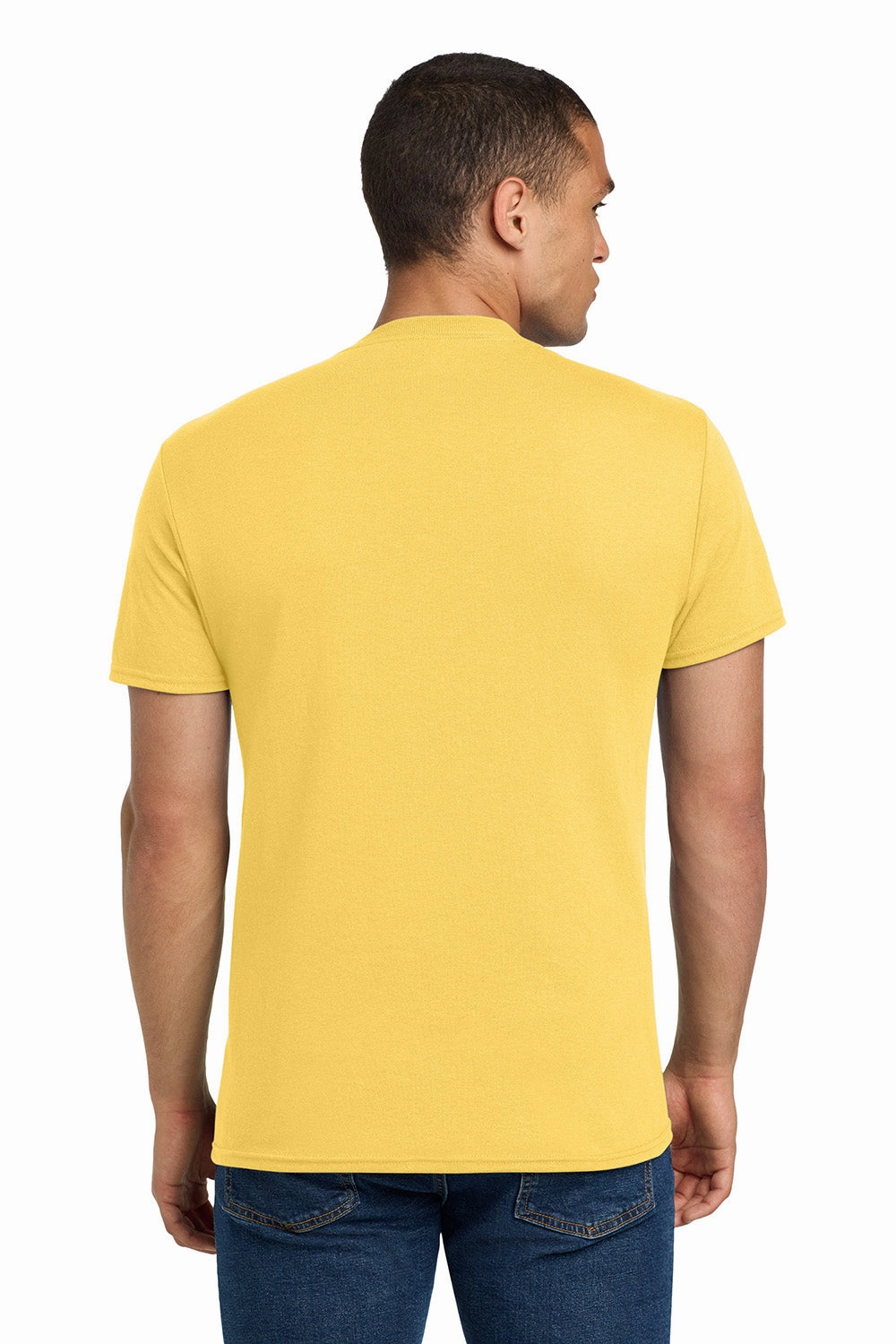 Jerzees Mens Dri-Power Moisture Wicking Short Sleeve Crewneck T-Shirt - Island Yellow