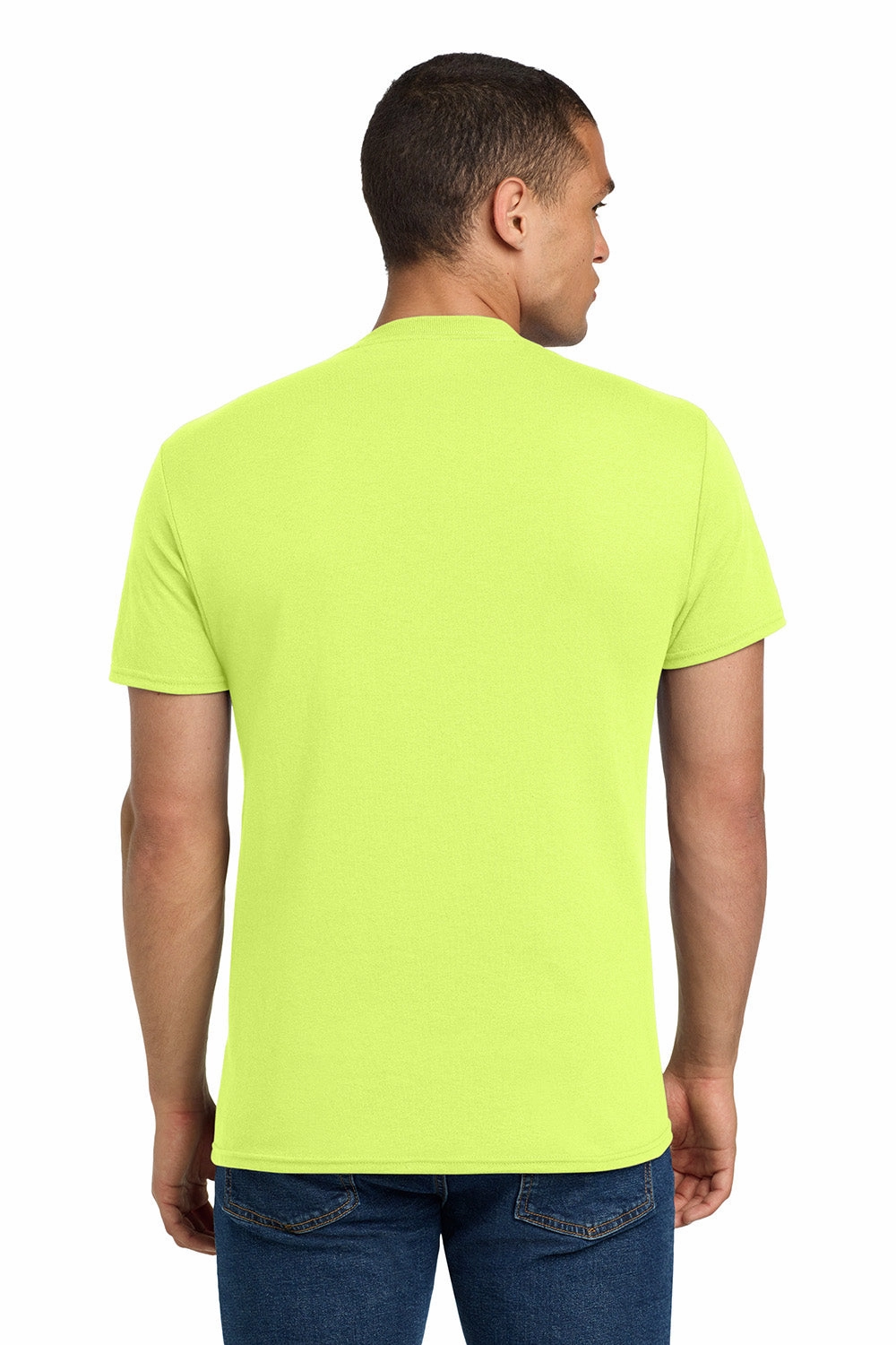 Jerzees Mens Dri-Power Moisture Wicking Short Sleeve Crewneck T-Shirt - Safety Green